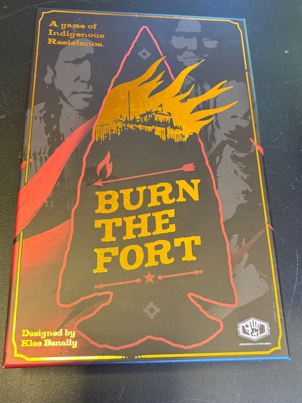 NWT Burn The Fort Board Game - Bold Black & Yellow Artwork